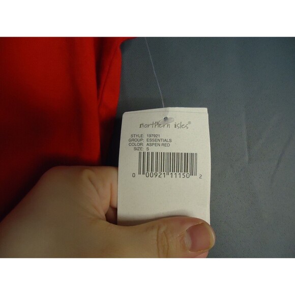 Northern Isles Collard Sleeveless V-neck Polo Womens Size Small Red New - Picture 4 of 9